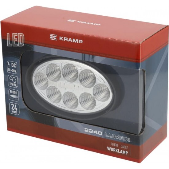 Proiector Oval 12/24V 2240lm 24w LA10058 KRAMP