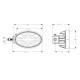 Proiector Oval 12/24V 5320lm 56w LA10558 KRAMP