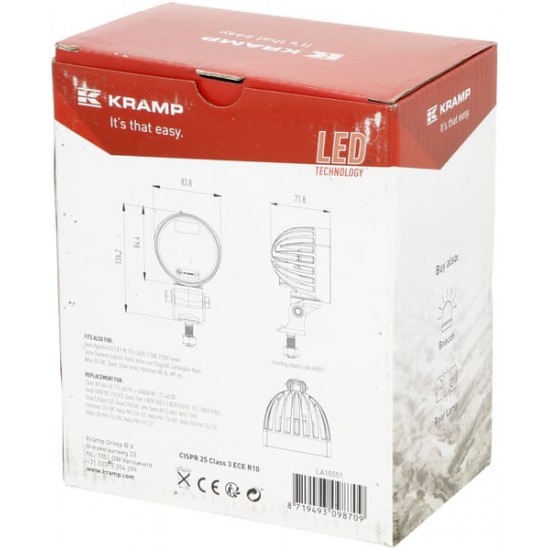 Proiector Rotund 12/24V 4000lm 40w LA10551 KRAMP