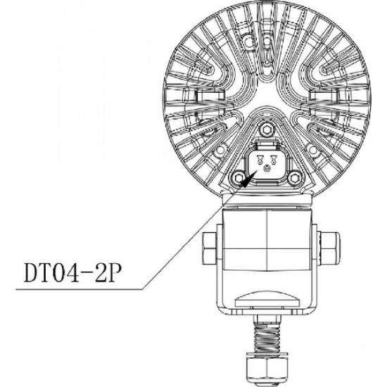 Proiector Rotund 12/24V 4000lm 40w LA10551 KRAMP