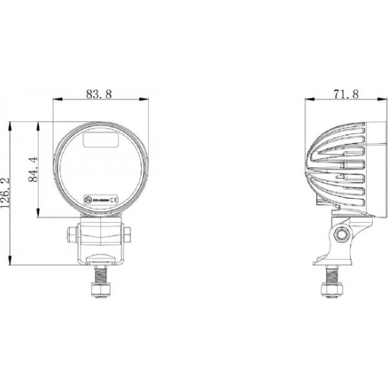Proiector Rotund 12/24V 4000lm 40w LA10551 KRAMP