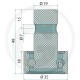 Rola Grebla Kuhn 64757533300F 57642800 GRANIT