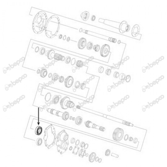 Rulment Priza Putere Ford New Holland 81804780 C5NN-7127-A C5NN7127A 24/266-15 BEPCO
