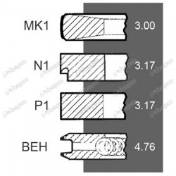 Segmenti Case IH 128152 3059 262R92 3059262R92 H3059262R92 VPB4803 25/34-60 BEPCO