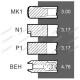 Segmenti Case IH 128152 3059 262R92 3059262R92 H3059262R92 VPB4803 25/34-60 BEPCO