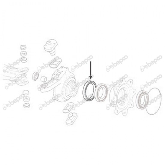 Simering punte fata Case Case IH Claas / Renault Fendt Fiat Ford Massey Ferguson Mc Cormick New Holland Steyr Zetor 133741618 133744612 138867A1 1966201C1  25/6408-49 BEPCO