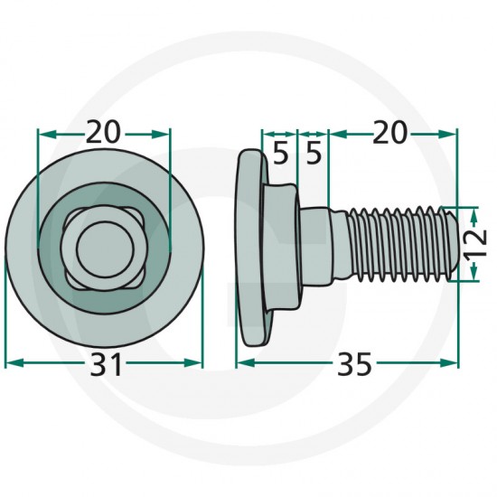 Surub Cositoare Taarup Vicon/PZ 52556403000 K 131610 505060 56294000 56403100 56403109 GRANIT