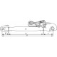 Tirant Central 450-660mm Cat. 3/3 cu Furcă/Cârlig KRAMP