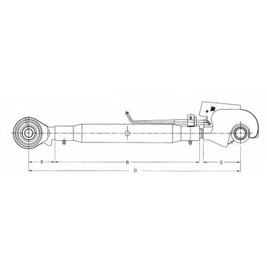 Tirant Central 675-885mm Cat. 2/2 KRAMP