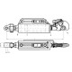 Tirant Central Hidraulic 666-906mm Cat. 3/3