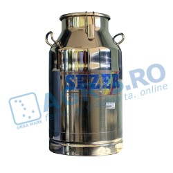 Bidon Lapte Inox 40 litri + Capac Aparat de Muls