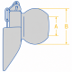 Nuca Tirant Cat. 3/2 38x56mm Cu Guler