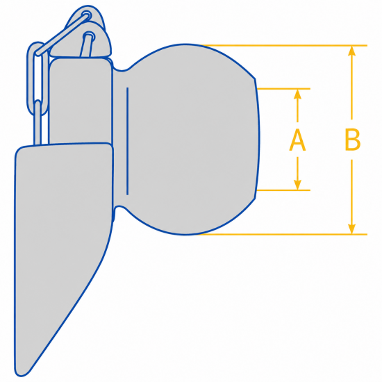 Nuca Tirant Cat. 2 28x56mm Cu Guler Nuca Tirant Cat. 2 28x56mm Cu Guler